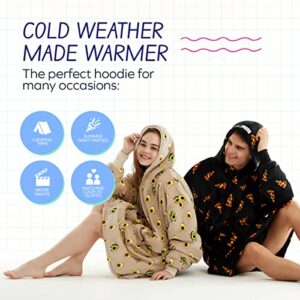 Sherpy Wearable Blanket, Sherpa Blanket for Men, Women, and Teenagers, Super Warm Hoodie Blanket, Sherpa & Micro Fleece Lined Blanket Sweater, Large Pocket, Zip Up Oversized Wearable Blanket
