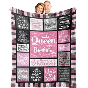 atokker birthday gifts for women, birthday gifts for women friendship, women birthday gift ideas, happy birthday gifts for women, gifts for women who have everything throw blanket 60"x50"