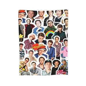 Blanket Ethan Cutkosky as Carl Gallagher Soft and Comfortable Warm Fleece Blanket for Sofa,Office Bed car Camp Couch Cozy Plush Throw Blankets Beach Blankets …