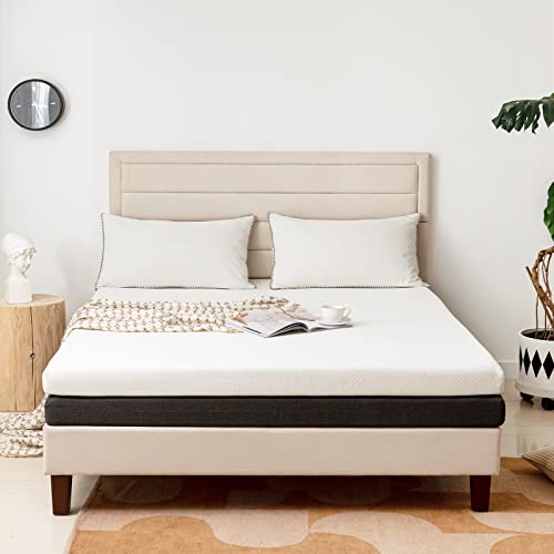 8 inch AeroFusion Memory Foam Mattress/Topper Queen Size,4"+4" Combination Topper in a Box,Medium Firm 2022 Innovative Mattress for Pressure Relief,CertiPUR-US Certified