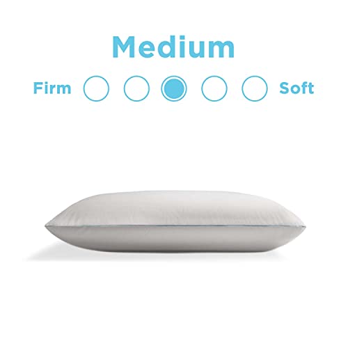 Tempur-Pedic TEMPUR-Adapt + Cooling 3-Inch King Mattress Topper Medium Luxury Premium Foam, Washable Cover, Medium Cooling Topper,White & TEMPUR-Cloud Breeze Dual Cooling Pillow, Queen, White