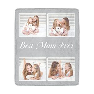 addarts mothers day blanket personalized,gift for mom,customized photo collage mother blankets,picture blanket for mom grandma