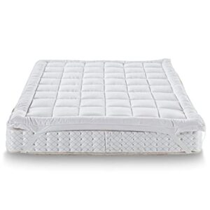 Organic Cotton Cover Mattress Topper, Futon Mattress, Tatami Mat Sleeping Pad, Down Alternative Featherbed, Natural Temperature Regulating, Soft & Plush