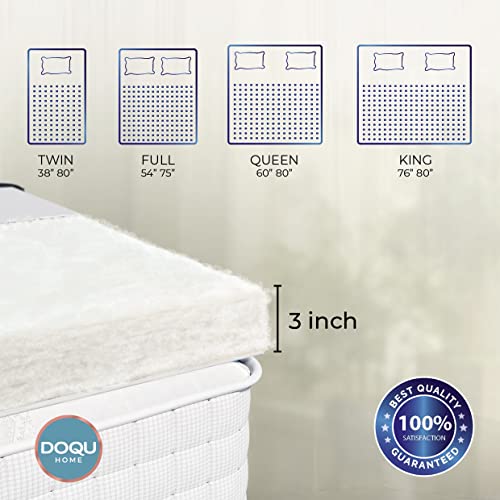 Organic Cotton Cover Mattress Topper, Futon Mattress, Tatami Mat Sleeping Pad, Down Alternative Featherbed, Natural Temperature Regulating, Soft & Plush