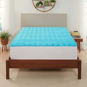 1.5" memory foam topper with usda biopreferred foam - twin xl