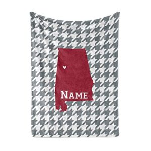 state pride series alabama - personalized custom fleece blankets with your family name - tuscaloosa edition