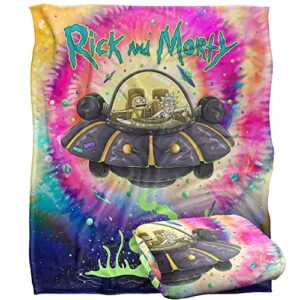 rick and morty blanket, 50"x60" spacial breakthrough silky touch super soft throw blanket