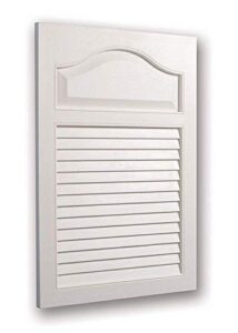jensen 615 basic louver grained wood look polystyrene recessed medicine cabinet, white