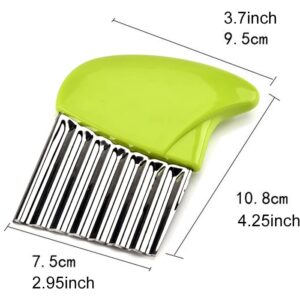 Crinkle Cutter Stainless Steel Potato Carrot Chip Vegetable Crinkle Wavy Chopper Cutter French Fry Slicer