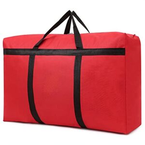 iweik multipurpose extra large heavy duty storage bags duffle bags for space saving moving storage (230l, red)