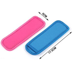 12 Pack Ice Pop Sleeves Popsicle Holders Bags Freeze Pop Holders, Neoprene Fabric, 12 Colors