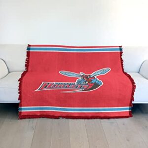 LOGOVISION Delaware State University Blanket, 50"x60" Primary Logo Woven Tapestry Cotton Blend Fringed Throw Blanket