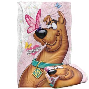 scooby doo butterfly silky touch super soft throw blanket 36" x 58",butterfly