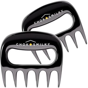 chokosmilky meat claws shredder - pack of 2 durable bear paws for shredding, pulling, cutting, serving meats - bbq essential heat resistant cooking claws