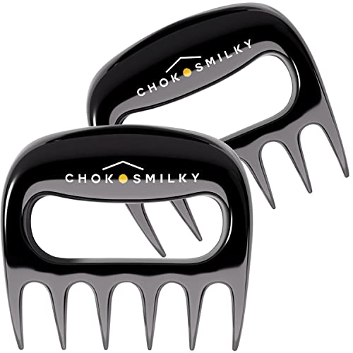 ChokosMilky Meat Claws Shredder - Pack of 2 Durable Bear Paws for Shredding, Pulling, Cutting, Serving Meats - BBQ Essential Heat Resistant Cooking Claws