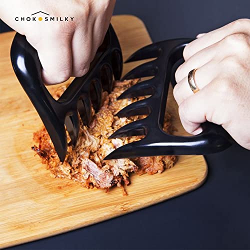 ChokosMilky Meat Claws Shredder - Pack of 2 Durable Bear Paws for Shredding, Pulling, Cutting, Serving Meats - BBQ Essential Heat Resistant Cooking Claws