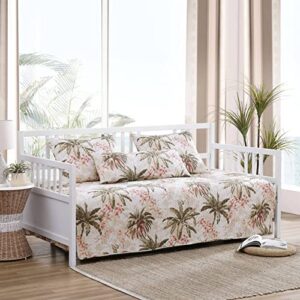 tommy bahama - daybed set, cotton bedding with matching shams & pillow cover, lightweight home decor for all seasons (bonny cove beige, daybed)