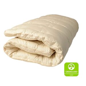 BIO SLEEP CONCEPT Organic Wool 3-Inch, Twin Size Mattress Topper