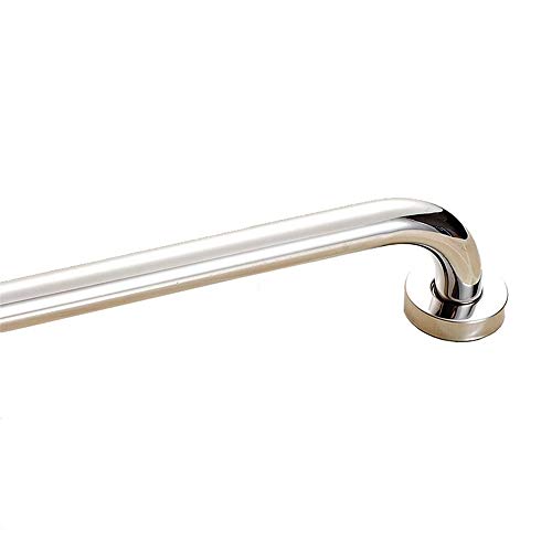 CRODY Bath Wall Attachment Handrails Grab Bar Rails Bathroom Grab Bars, round Armrests, Foldable Wall-Mounted Straight Hair Towel Rack, Sturdy Stainless Steel Shower Safety Handle for Bathtub, Toilet/