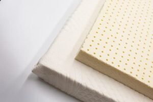 organictextiles organic latex mattress topper w/cotton cover - medium firmness - 3" inch - king size (gols+gots certified organic)