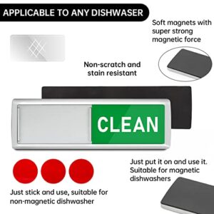 Dirty Clean Dishwasher Magnet,Dishwasher Magnet Clean Dirty Sign Magnet for Dishwasher Dish Bin That Says Clean or Dirty Dish Washer Refrigerator for Kitchen Organization and Storage Necessities