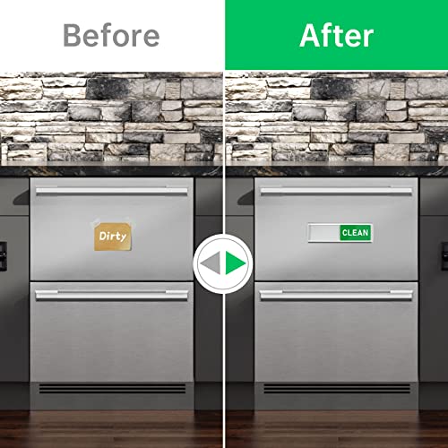 Dirty Clean Dishwasher Magnet,Dishwasher Magnet Clean Dirty Sign Magnet for Dishwasher Dish Bin That Says Clean or Dirty Dish Washer Refrigerator for Kitchen Organization and Storage Necessities