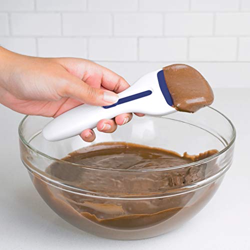 Tovolo Cupcake Scoop (Deep Indigo) Batter Dispenser Measuring Equal Amounts/Dishwasher Safe & BPA-Free Kitchen Gadget for Baking