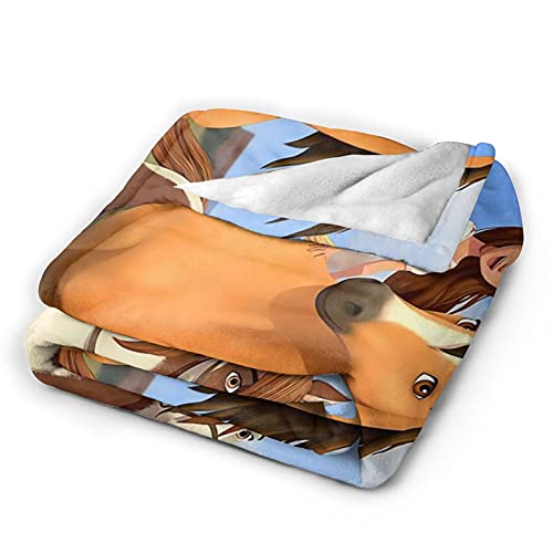 Throw Blankets,Ultra-Soft Micro Fleece Blanket for Couch Or Bed Warm Throw Blanket (50"X40")