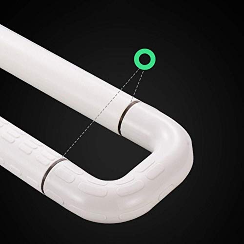 CRODY Bath Wall Attachment Handrails Grab Bar Rails Grab Bar- Multifunction Shower Safety Grab Rails Fluorescent Circle Towel Rack Bath Safety Bar Bathtub Rail Grab with Nylon Finish