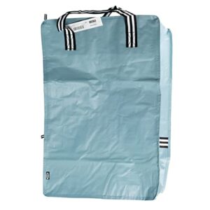 Ikea GORSNYGG Large Trunk Carrier Bags (FRAKTA-Style), Light Blue with Striped Handles, 40x30x60cm, 72L, 604.992.61 - Set of 2