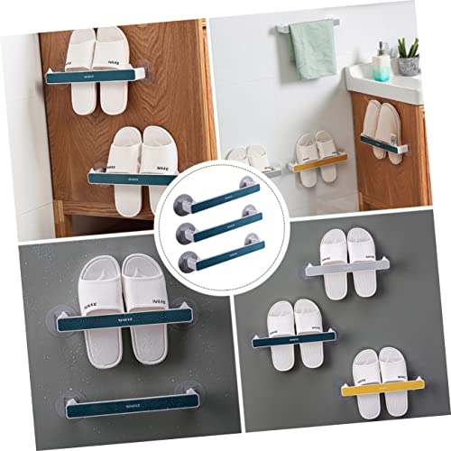 Holibanna 6 Pcs Slippers Storage Rack Metal Clothing Rack Wall Mount Clothing Rack Metal Storage Rack Shoe Storage Organizer Shoe Organizer Adhesive Shoe Rack Towel Storage Rack Towel Rack