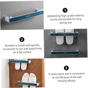 Holibanna 6 Pcs Slippers Storage Rack Metal Clothing Rack Wall Mount Clothing Rack Metal Storage Rack Shoe Storage Organizer Shoe Organizer Adhesive Shoe Rack Towel Storage Rack Towel Rack