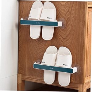 Holibanna 6 Pcs Slippers Storage Rack Metal Clothing Rack Wall Mount Clothing Rack Metal Storage Rack Shoe Storage Organizer Shoe Organizer Adhesive Shoe Rack Towel Storage Rack Towel Rack