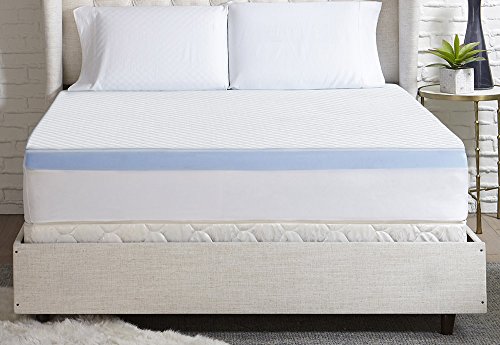 Serta 3" Lasting Dream Plus Gel-Infused Memory Foam Mattress Topper, Twin