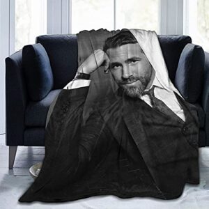 ryan reynolds soft and comfortable warm fleece blanket for sofa, bed, office knee pad,bed car camp beach blanket throw blankets (50"x40") … (50"x40")