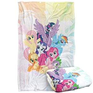 my little pony tv pony group silky touch super soft throw blanket 36" x 58"