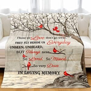 KERAOO Personalized Memorial Blanket Gift, in Loving Memory, Blanket Memorial Gift for Family Members, Grandparents, Mom, Dad, Brothers, Sisters (Memory-02, 60"X50")