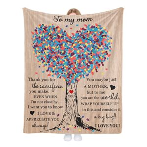 mothers day blanket gifts for mom, happy birthday gifts for mom from daughter son, thanksgiving christmas valentine's day gifts, soft throw blankets for mom stepmother mommy mother in law