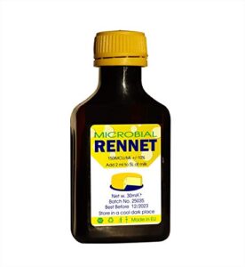 rennet ideal microbial liquid rennet ideal coagulant 30ml add 2ml per 1 gallon of milk