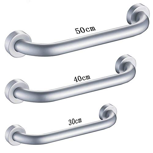 CRODY Bath Wall Attachment Handrails Grab Bar Rails Bathroom Handrail, Space Aluminum Non-Slip Safety Handle, Wall-Mounted Towel Rack, Old Man Shower Toilet/30Cm