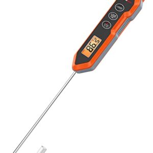 ThermoPro TP15H Waterproof Instant Read Food Thermometer for Cooking, Digital Meat Thermometer Probe with Backlight & Calibration, Cooking Thermometer for Meat Liquids Candy BBQ Oven Turkey