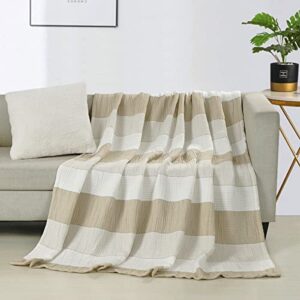 down home lyocell blends blanket throw reversible super soft stripe blanket throw 60x80inch yellow