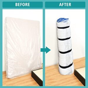 Queen Memory Foam/Latex Mattress Vacuum Bag for Storage/Moving/Shipping, Double Zipper for Queen Size Mattress up to 14 inch Thick