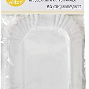 Wilton Petite Loaf Baking Cups, White