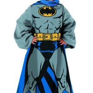 Northwest Comfy Throw Blanket with Sleeves, Youth - 48 x 48 Inches, Batman