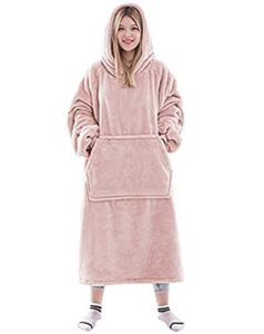 vae oversized blanket hoodie,wearable soft sherpa fleece snuggle blanket hoodie adult for women men teens