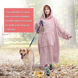 VAE Oversized Blanket Hoodie,Wearable Soft Sherpa Fleece Snuggle Blanket Hoodie Adult for Women Men Teens