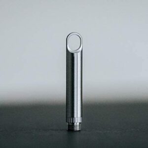 DAILYCARRYCO. TiPick Titanium Toothpick Metal Toothpick Keychain Holder Portable Travel Toothpick (Polished)