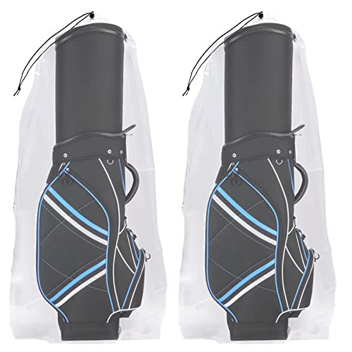 Dust Cover Big Plastic Drawstring Bags Multi-Purpose for Storage and Keeping Golf's Bag Good for Household Organizing Reusable Set of 2