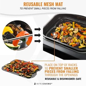 Air Fryer Liner Accessories for Ninja Foodi XL Smart FG551 6-in-1 Indoor Grill, Reusable Heat Resistant Mat for Air Fryer, Ninja Foodi Accessories, Easy Clean Replacement for Parchment Paper